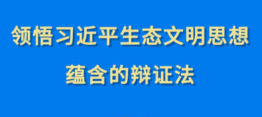 第一觀察︱領(lǐng)悟習(xí)近平生態(tài)文明思想蘊(yùn)含的辯證法